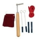 thumbnail image 5 of Kit de afinación de piano de 7 piezas: sordinas de cuña de goma, cinta adhesiva roja profesional para sordinas, sordinas con asas, juego, llave ingles, 5 of 6