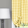 thumbnail image 4 of Achim Home Furnishing: Buffalo Yellow Plaid Modern Window Curtain Panel : 42" x 63" Tie Up Shade, 4 of 5