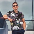 thumbnail image 4 of Saiise Sanrio A Mens Golf Shirt Moisture Wicking Dry Fit Mens Polo Shirts Dry Fit Performance Men's Golf Shirts Regular Fit Fashion Print, 4 of 7