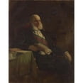 thumbnail image 2 of Friedrich von Amerling 12x14 Black Ornate Wood Framed Double Matted Museum Art Print Titled: Anton Ritter Von Schmerling (1875), 2 of 5
