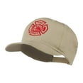 thumbnail image 2 of Fire Dept Maltese Cross Embroidered Cap - Khaki OSFM, 2 of 5