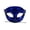 A002- Blue, variant on Lace Masquerade Mask for Women, 7 Inch Rainbow Cat Eye Mask, Half Face Accessory for Halloween Party, Mardi Gras, Masquerade Party, Multicolor, 1 Pack