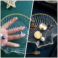 thumbnail image 2 of 1pc Creative Glass Dish Breakfast Plate Shell Shape Plate Fruit Salad Plate, 2 of 8