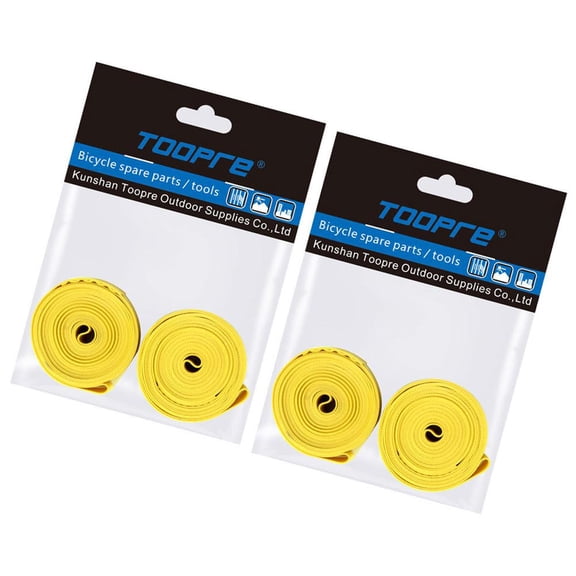 Bicycle Tire Insert Liner Puncture Protection - 2 Pack 4 Pieces Tire Puncture Proof Rim Tape, 26/27/29 Inch Bicycle Tires Tube Protectors for Mountain Bike Road Bike