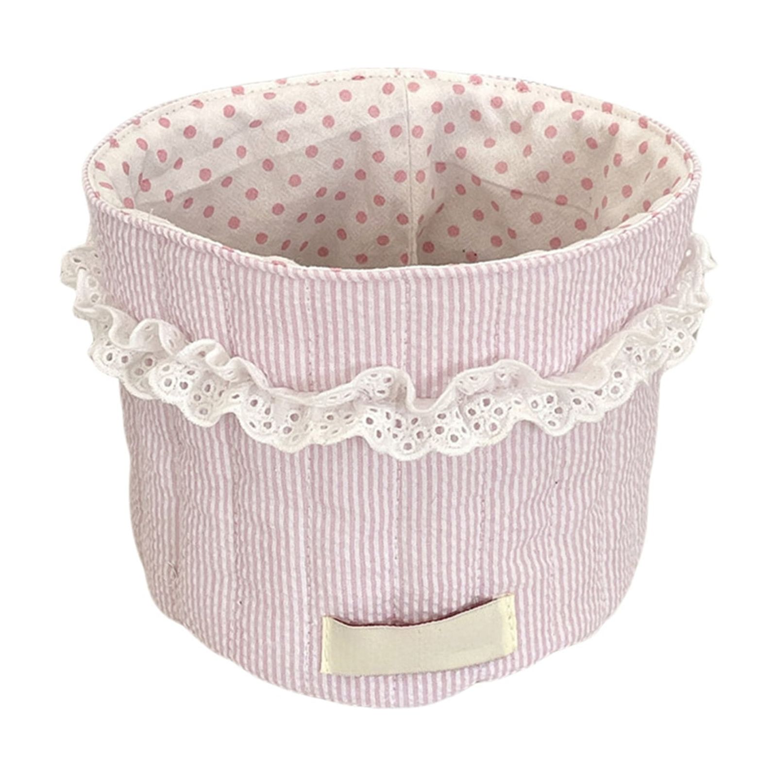 Cute Quilted Makeup Storage Weaving Basket, Home Organizers, Multifunctional Large Capacity Storage Basket, Desktop Storage Organizer for Home Office, Toiletries Basket,5PCS