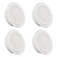 thumbnail image 1 of Unique Bargains Round Vent Cover ABS Plastic Adjustable Air Vent Cover White 4pcs 2.68" x 1.34", 1 of 5