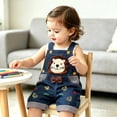 thumbnail image 6 of Abomasnow Boy Girl Jean Overalls Toddler 3D Graphic Denim Jumpsuit 9 Month-3 Years, 6 of 6