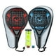 thumbnail image 1 of Palas de Pádel Hikeo con Fundas Pelotas y Grips Set de 2 Raquetas y Accesorios, 1 of 9