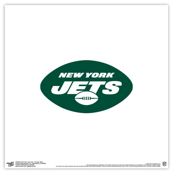 Gallery Pops NFL New York Jets - Primary Mark Wall Art, Unframed Version, 12" x 12"