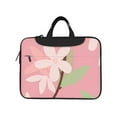 thumbnail image 2 of YFYANG 13 inch Universal Laptop Bag Oxford Cloth Laptop Sleeve, Multi-functional Pink Painted Flowers Notebook Computer Messenger Bag Handbag, 2 of 8