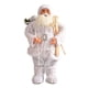 thumbnail image 2 of Estatua de Papá Noel, muñeco de nieve, figuras decorativas para colgar en el árbol de Navidad. 45 cm lentejuelas blancas, 2 of 8
