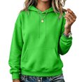 thumbnail image 2 of Hoodies for Women Oversized Trendy Fall Sweatshirt Pullover Fleece Long Sleeve Sweaters Winter Outfits Y2k Clothes Green L, 2 of 6