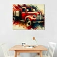 thumbnail image 2 of PIKWEEK  Rustic Truck Canvas Wall Art Old Car Pictures Farmhouse Living Room Wall Decor Country Style ArtworkPosters Paintings (Red) 16*12inch/20*16inch, 2 of 6