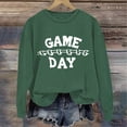 thumbnail image 4 of Gamivast Sweatshirts for Women Oversized Game Day Football Crewneck Shirts Trendy Long Sleeve Drop Shoulder Pullover Spring Superbowl Outfit 2026, 4 of 5