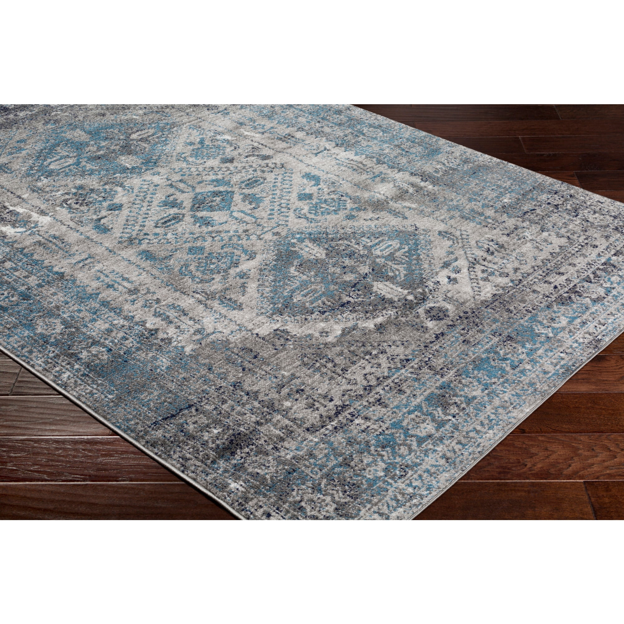 Artistic Weavers  Blue/Gray 2'6" x 10' Traditional Runner Area Rug