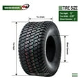 thumbnail image 5 of YOSITiuu Set 2 15x6-6 15x6.00-6 Lawn Mower Tractor Cart Turf Tires15x6x6 P332-13016, 5 of 7