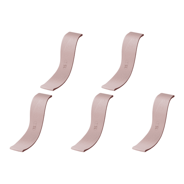 Bandas Resistencia Silicona Elásticas Entrenamiento para en Casa Yoga () Rosa