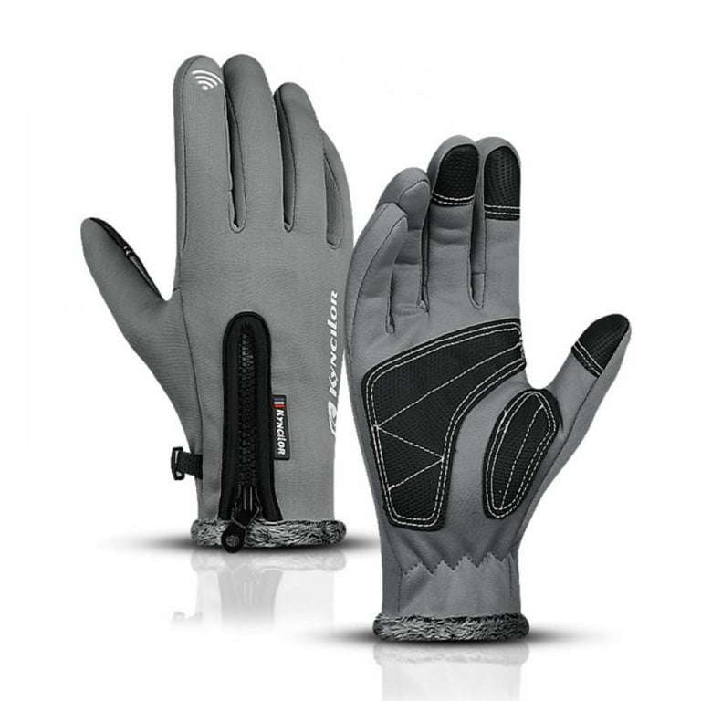 Winter Cycling Gloves for Men Women Water Resistant Touch Screen