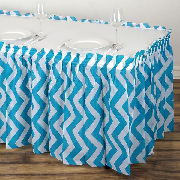 Plastic Table Cover Cloth Skirt Party Tableware Decorations Catering Wedding 20 