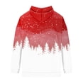 thumbnail image 3 of Men’s Pullover Hoodie with Drawstring Hood and Snowflake Print Casual Long Sleeve Sweatshirt for Everyday Wear Pink M, 3 of 4