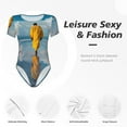 thumbnail image 4 of Kdxio Monk Walking On Water for Women's Short-Sleeved Onesie Stylish Round Neck Pajamas Bodysuit Jumpsuit Nightwear-X-Large, 4 of 7