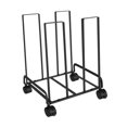 thumbnail image 3 of Carrito de almacenamiento de cartón con ruedas, organizador móvil de cartón, montaje sencillo Negro, 3 of 8