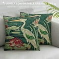 thumbnail image 3 of COMIO Lumbar Throw Pillow Cover Lotus Crane Gardens Pillow Cover Traditional Chinese 16x26in Decorative Pillow Home Oriental Pillow Case for Couch Sofa Bed Chair Indoor, 3 of 5