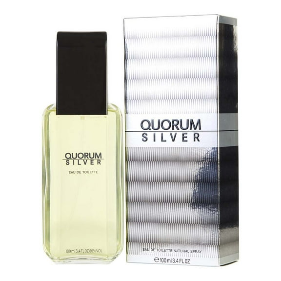 Quorum Silver by Antonio Puig for Men 3.4 oz Eau De Toilette Spray
