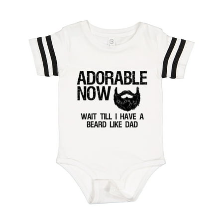 

Inktastic Adorable Now...Wait Till I Have a Beard Like Dad Gift Baby Boy Bodysuit
