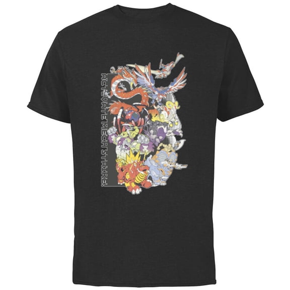 Marvel Mech Strike: Mechasaurs Avengers Activate Mech Strike - Short Sleeve Cotton T-Shirt for Adults - Customized-Black