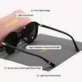thumbnail image 3 of LolaDiva Unisex Fashion Cat-eye Frame Polarized Sunglasses Outdoor Activities Dressing Driving Sunglasses, 3 of 4