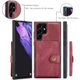 thumbnail image 4 of Case for Samsung Galaxy S22 Ultra [Not for S22 or S22 Plus], Detachable Magnetic Wallet Credit Card Slot Kickstand Cover Support Wireless Charging Compatible with Samsung Galaxy S22 Ultra (Red), 4 of 16