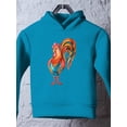 thumbnail image 3 of Rooster In Red Boots Hoodie Toddler -Image by Shutterstock,  4 Toddler, 3 of 4