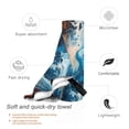 thumbnail image 3 of Balery Red And Blue Waves Print Towels - Luxurious Jumbo Bath Sheet - Highly Absorbent and Quick Dry Extra Large Bath Towel - Super Soft Hotel Quality Towel-31.5"x63", 3 of 8