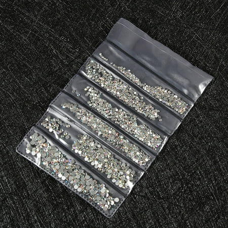 1440pcs Pcs Nail Art Rhinestones Glitter Diamond 3D Tips DIY Decoration