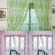 thumbnail image 4 of 2 cortinas de ventana de gasa de tul con estampado floral de 200 x 100 cm (verde)., 4 of 6