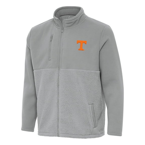 Men's Antigua Gray Tennessee Volunteers Daily Fused Full-Zip Jacket