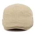 thumbnail image 5 of XIAOCHA Mens Adjustable‑Strap Flat Cap Solid Slim Brim Flat Caps City Walk Sun Cap,Khaki, 5 of 5