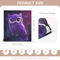 thumbnail image 2 of Decorative Chair Back Cover One Size x6 Chair Cover Dining Chair Slipcovers Chair Back Decoration Festival Chair Decoration Cute Purple Cartoon Owl, 2 of 6