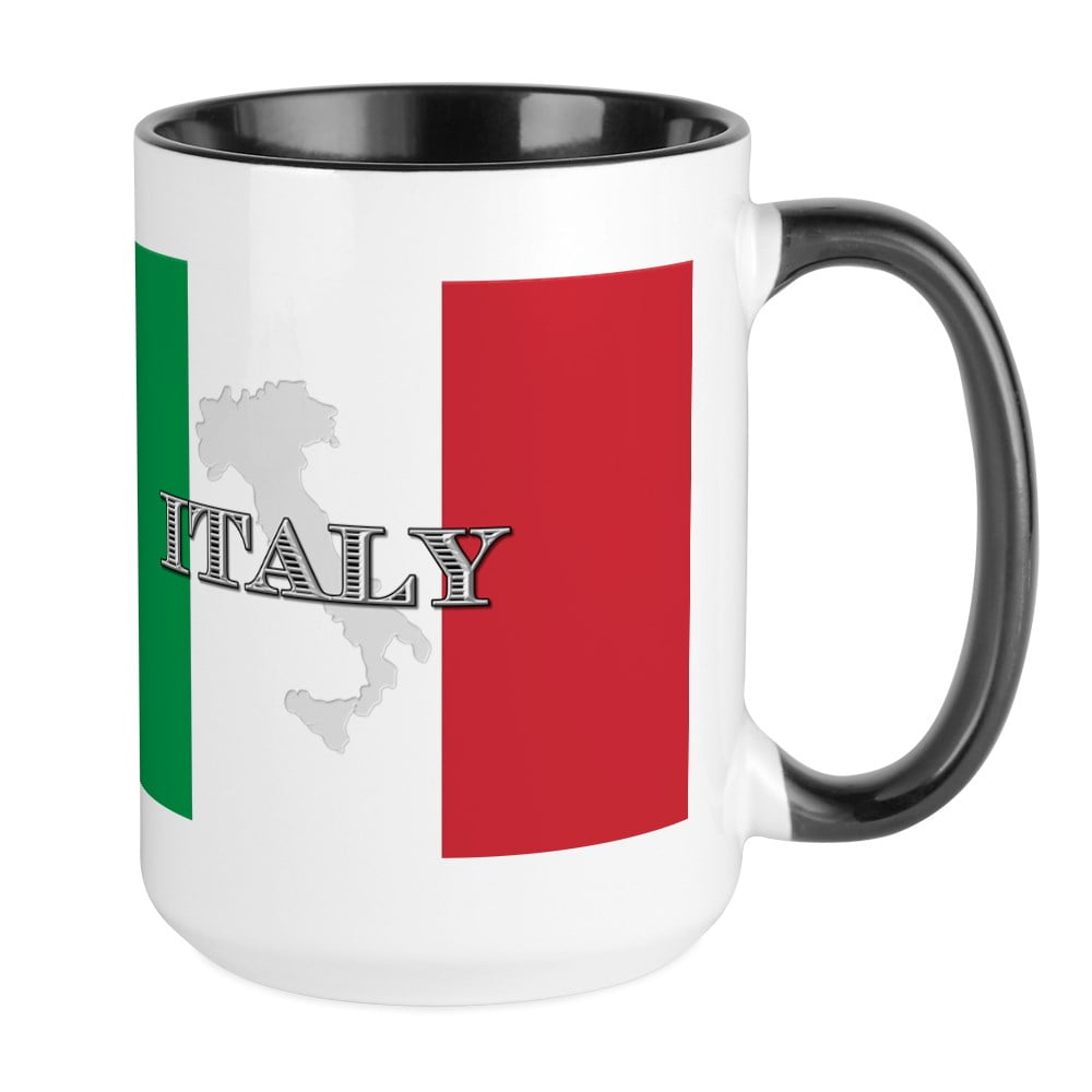 CafePress Italian Flag Extra Large Mug 15 oz Ceramic Large Mug