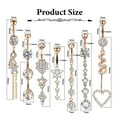 thumbnail image 4 of JUNWELL Heart-Shaped Silver Dangle Belly Button Ring  3.54”, 4 of 7