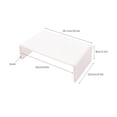 thumbnail image 2 of Riwcyla Acrylic Monitor Stand Riser Universal Computer Desktop Ergonomic Laptop Stand Rectangle Bracket Organizer for Desk Gamers Home Office Compatible with PC Laptop MacBook, 2 of 6