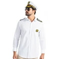 thumbnail image 3 of Dress Up America Captain Costume Set - Yacht Captain Accessory Kit - Boat Captain Set for Adults, 3 of 4
