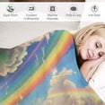 thumbnail image 3 of Orinice Rainbow Train Throw Blanket, Super Soft Warm Throw Blanket for Couch, Sofa, Chair, Bed - Extra Cozy, Machine Washable, Comfortable Home Decor,  40x50in, 3 of 6