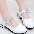 thumbnail image 6 of Viluyesy Girls Rhinestone Flats Summer Princess Dress Shoes Children Performance Ballet Dance School Party Wedding Shoes White Size 11.5 M, 6 of 7