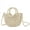 Beige, variant on Women Straw Beach Tote Handbag Hobo Bag Round Handle Summer Handwoven Bags Small Purse with Strap