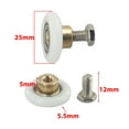 thumbnail image 6 of 2Pcs Shower Door Rollers Replacement Wheels Runner Pulley For Glass Sliding Door 19Mm 23Mm 25Mm 27Mm, 6 of 9