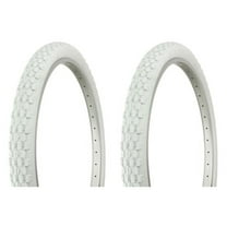Tire set. 2 Tires. Two Tires Duro 26" x 2.125" White/White Side Wall HF-851. Bicycle Tires, bike Tires, beach cruiser bike Tires, cruiser bike Tires