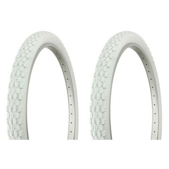 Tire set. 2 Tires. Two Tires Duro 26" x 2.125" White/White Side Wall HF-851. Bicycle Tires, bike Tires, beach cruiser bike Tires, cruiser bike Tires