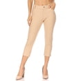thumbnail image 2 of Women's Casual Comfy Slim Pocket Jeggings Jeans Capri Pants, 2 of 6